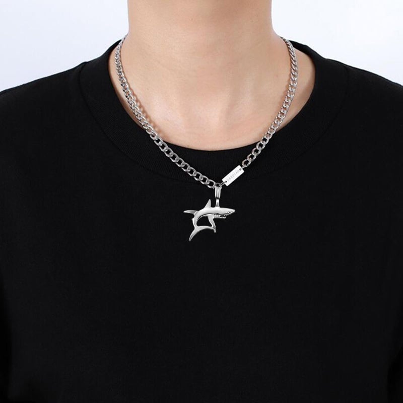 Weyuley 20pcs Antique Silver Plated Shark Fish Charms Pendant DIY Bracelets Necklace Jewelry Making Craft Wholesale 37mmx32mm(A320) - Image 3